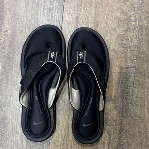 Nike Black and White Sandals